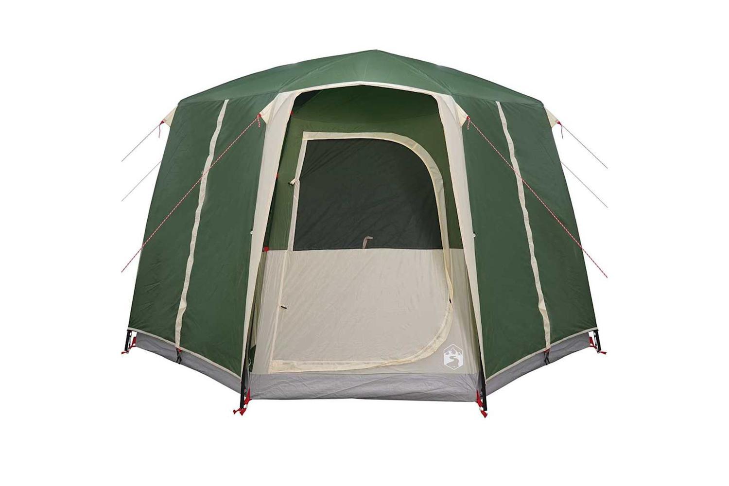 Vidaxl Cabin Tent With Roof Green And White 320 X 320 X 203 Cm-6