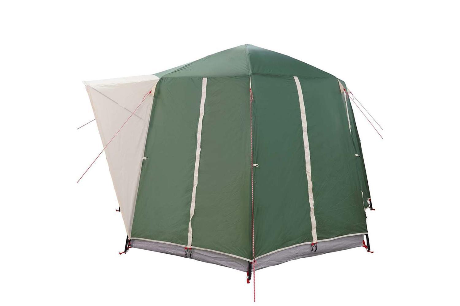 Vidaxl Cabin Tent With Roof Green And White 320 X 320 X 203 Cm-7