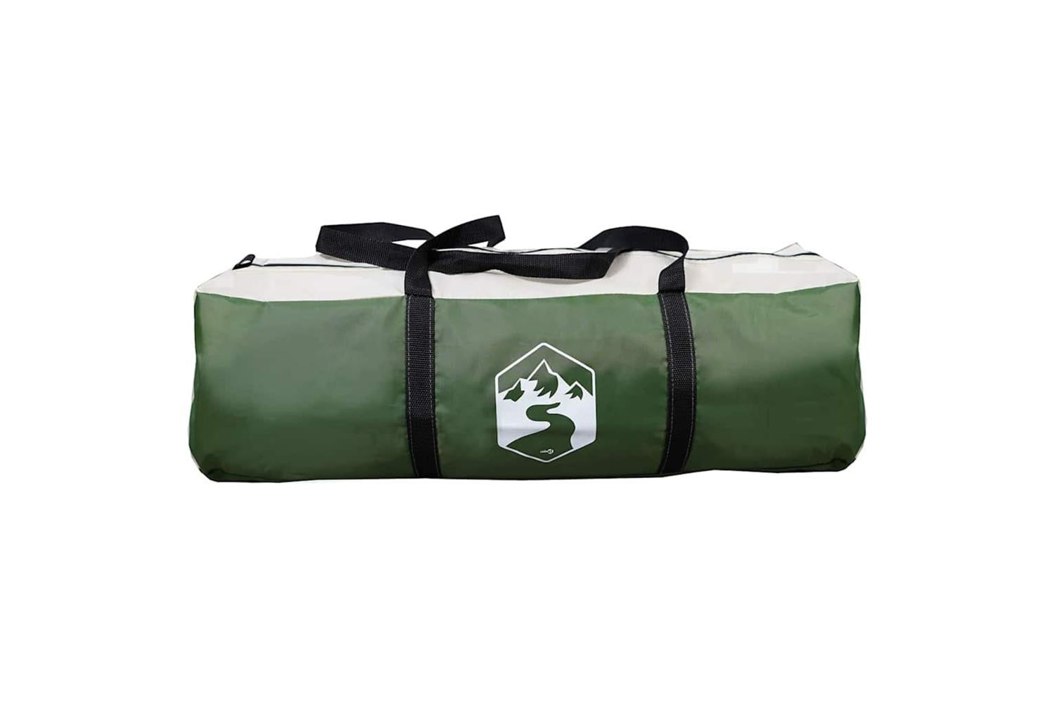 Vidaxl Cabin Tent With Roof Green And White 320 X 320 X 203 Cm-10
