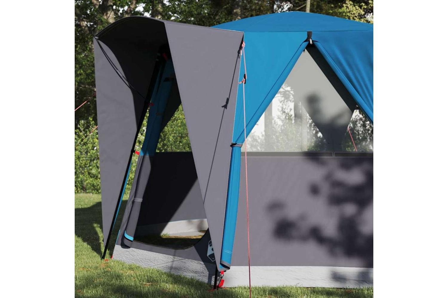 Vidaxl Cabin Tent With Roof Blue And Grey 320 X 320 X 203 Cm-3