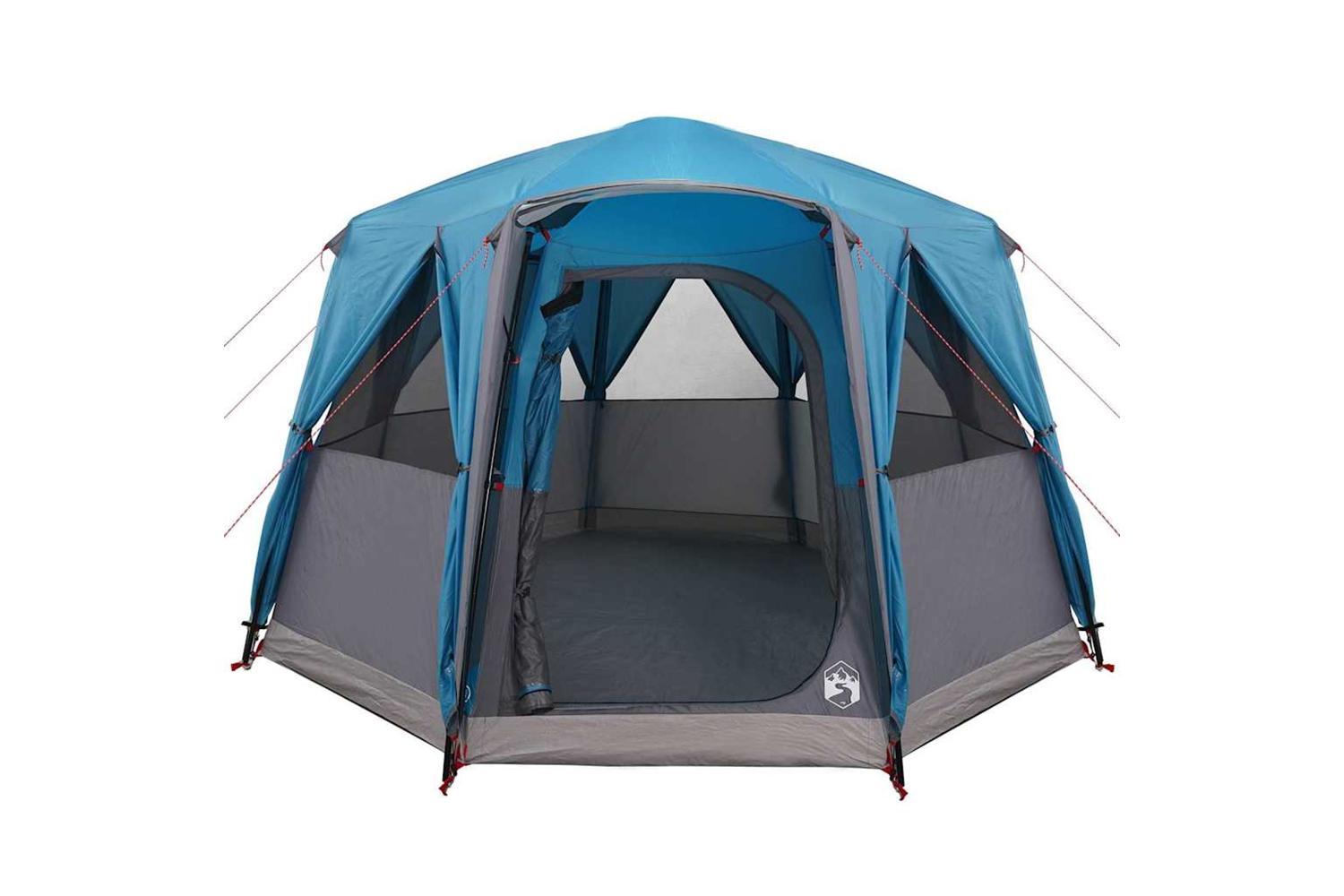 Vidaxl Cabin Tent With Roof Blue And Grey 320 X 320 X 203 Cm-5