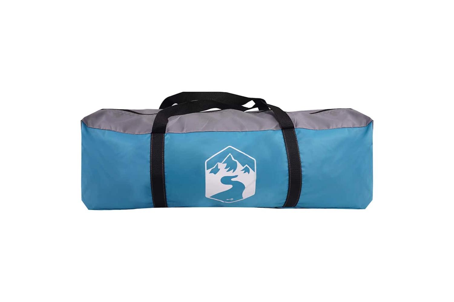 Vidaxl Cabin Tent With Roof Blue And Grey 320 X 320 X 203 Cm-10