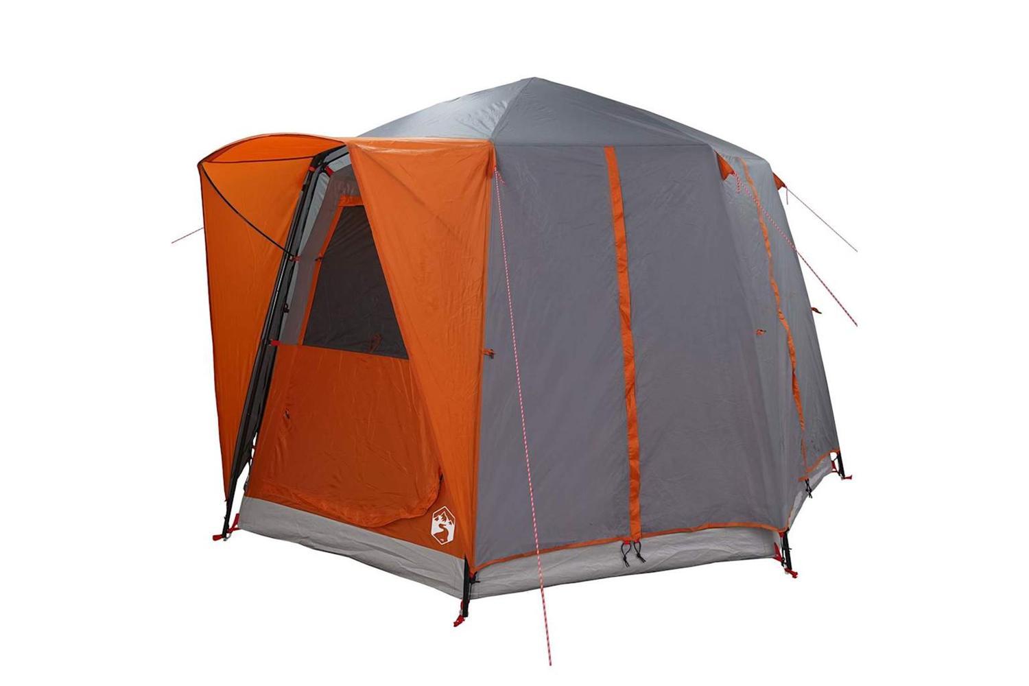 Vidaxl Cabin Tent With Roof Grey And Orange 320 X 320 X 203 Cm-4