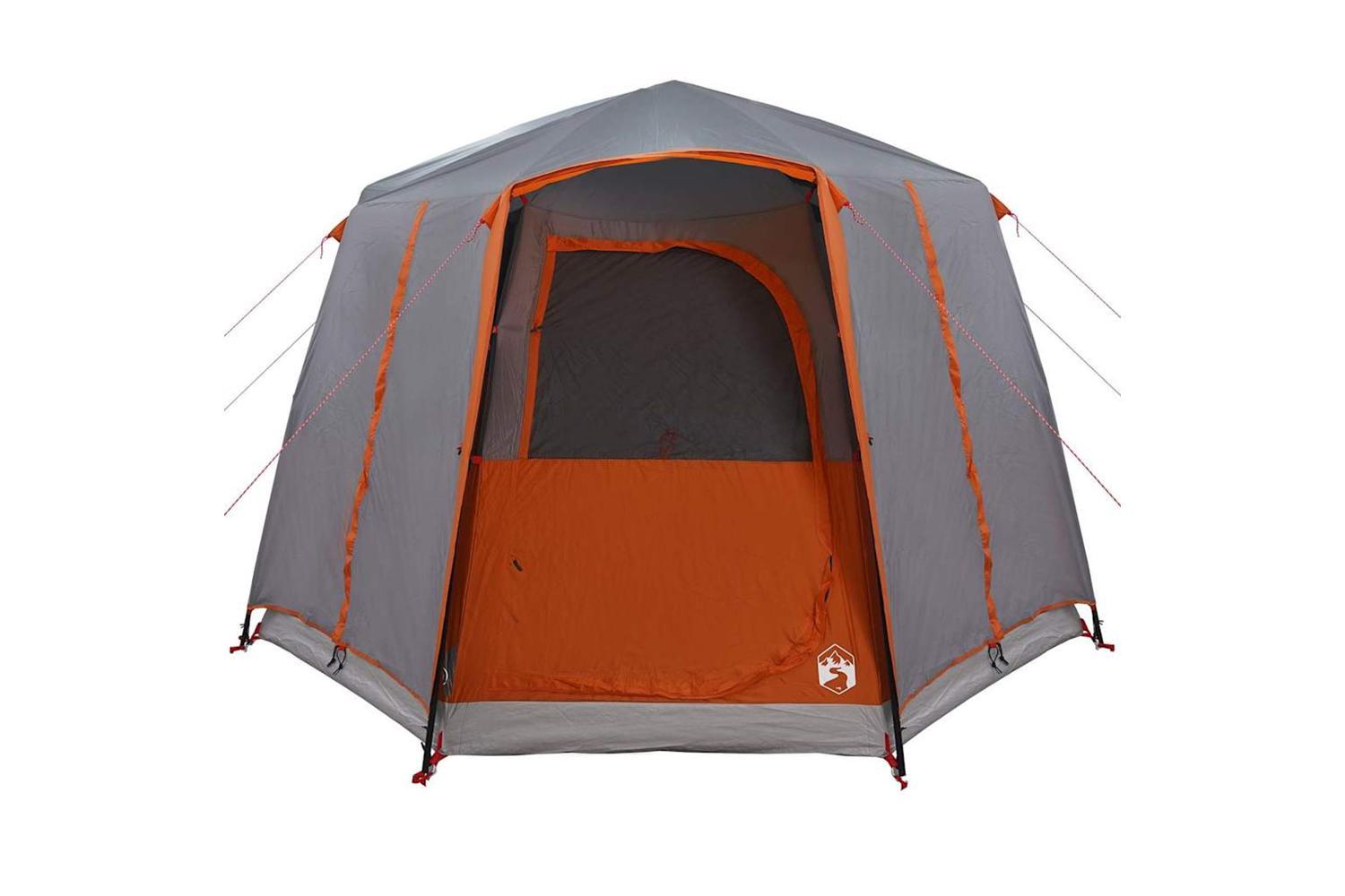 Vidaxl Cabin Tent With Roof Grey And Orange 320 X 320 X 203 Cm-6