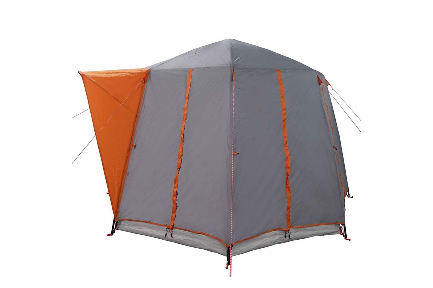 Vidaxl Cabin Tent With Roof Grey And Orange 320 X 320 X 203 Cm-7