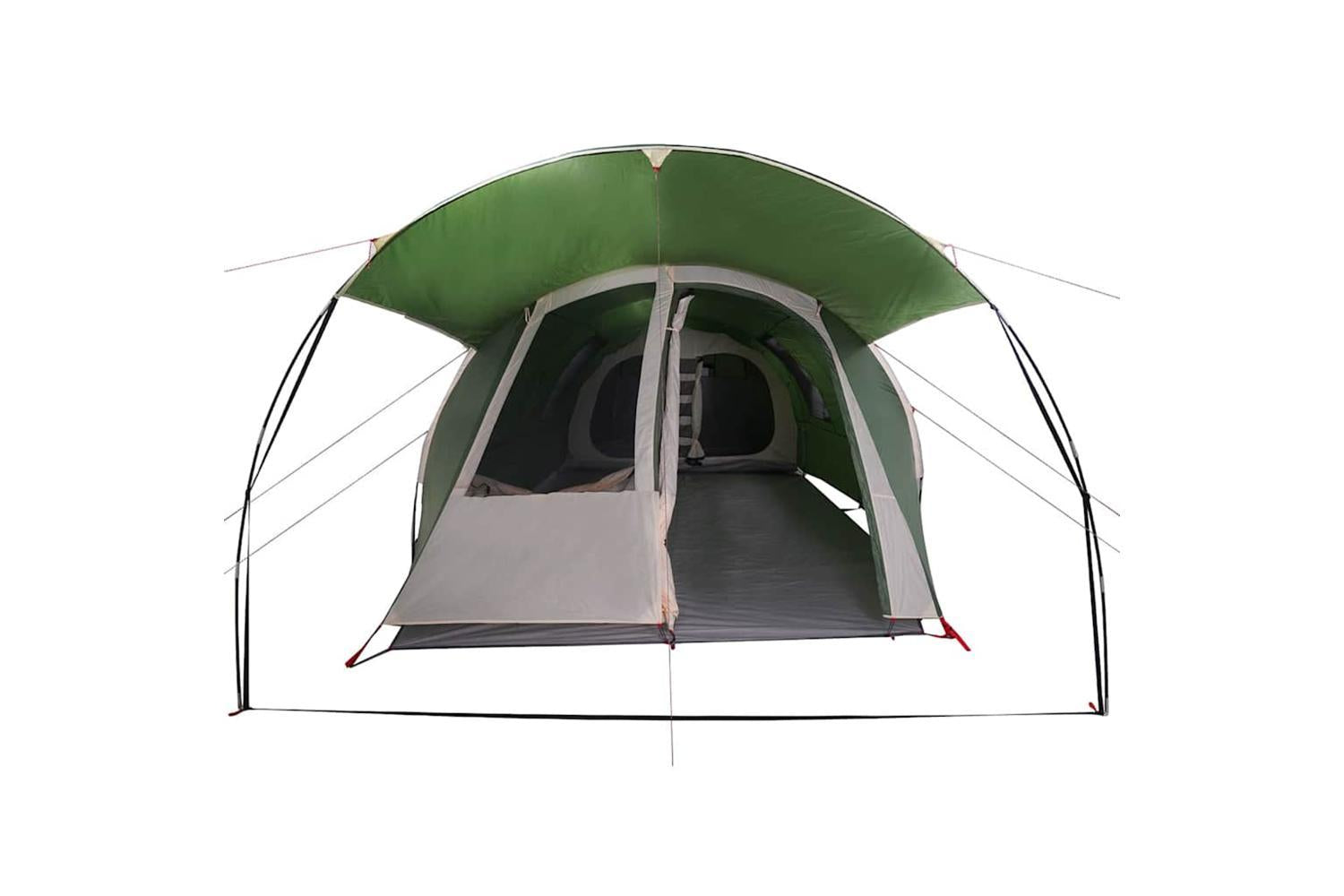 Vidaxl Tunnel Tent With Roof Green And White 740 X 370 X 220 Cm-5