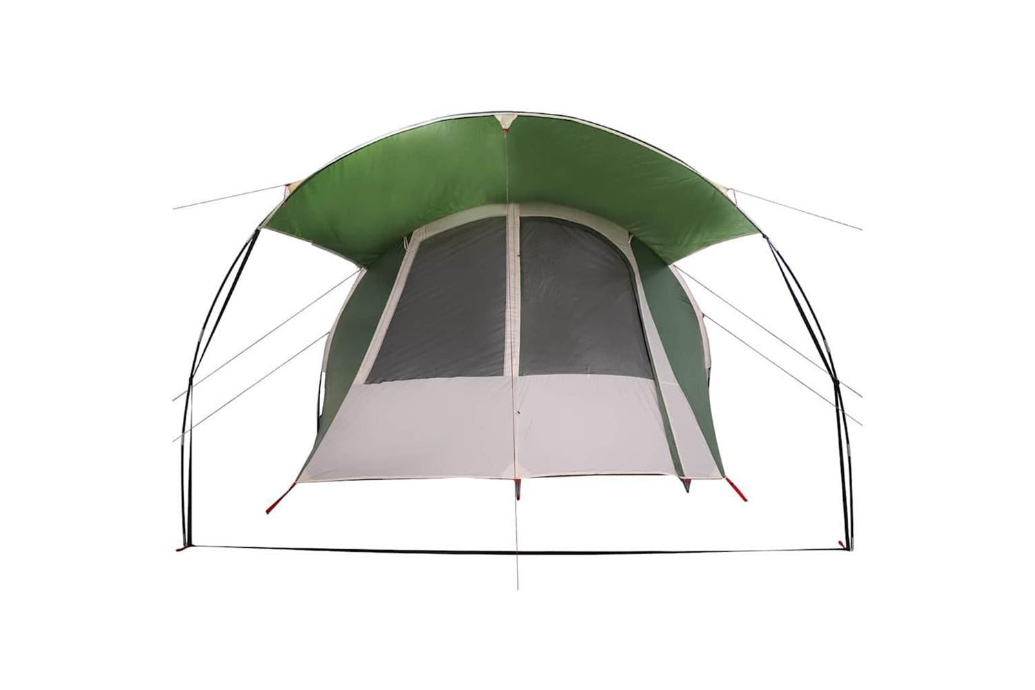 Vidaxl Tunnel Tent With Roof Green And White 740 X 370 X 220 Cm-6