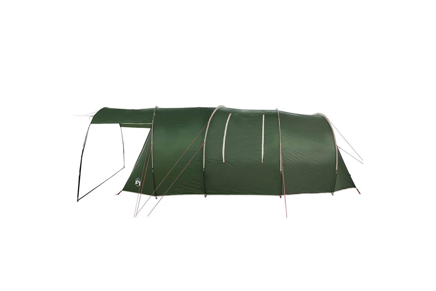 Vidaxl Tunnel Tent With Roof Green And White 740 X 370 X 220 Cm-7