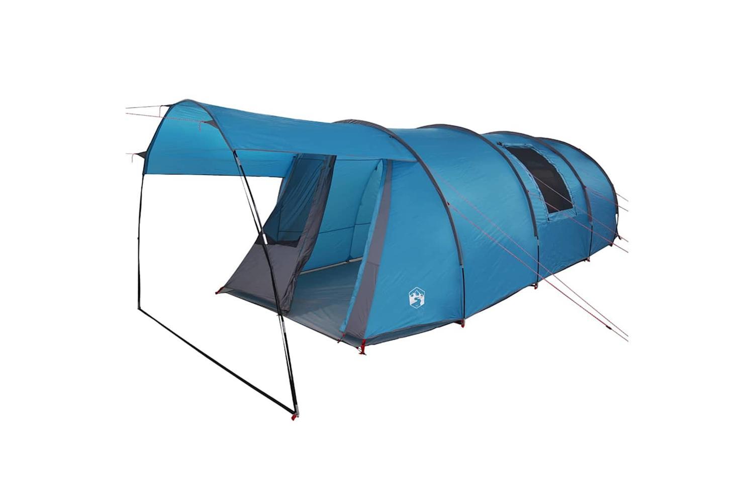 Vidaxl Tunnel Tent With Roof Blue And Grey 740 X 370 X 220 Cm
