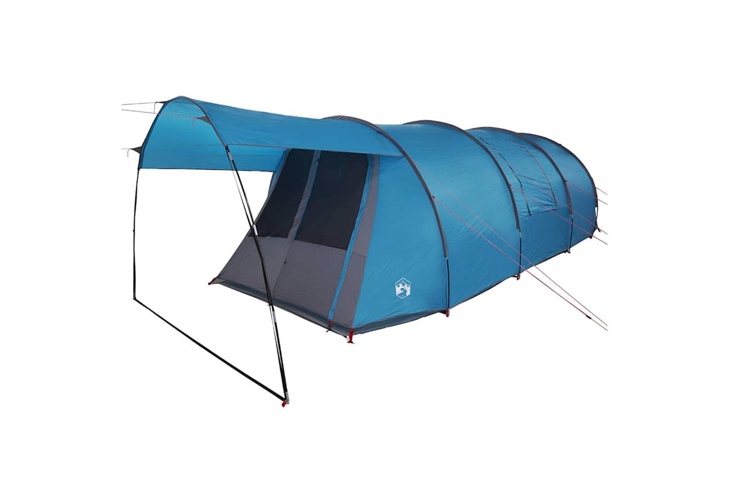 Vidaxl Tunnel Tent With Roof Blue And Grey 740 X 370 X 220 Cm-4