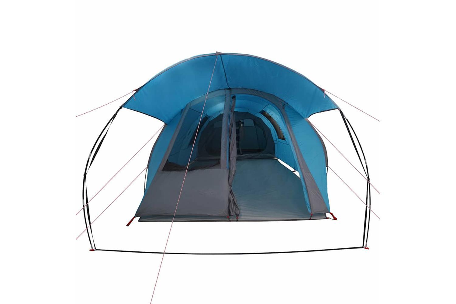 Vidaxl Tunnel Tent With Roof Blue And Grey 740 X 370 X 220 Cm-5