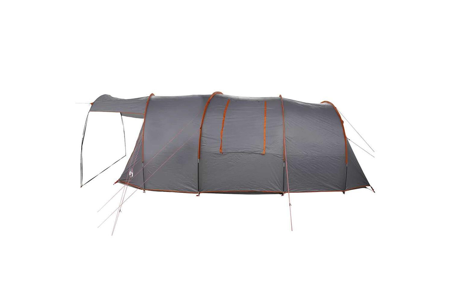 Vidaxl Tunnel Tent With Roof Grey And Orange 740 X 370 X 220 Cm-7