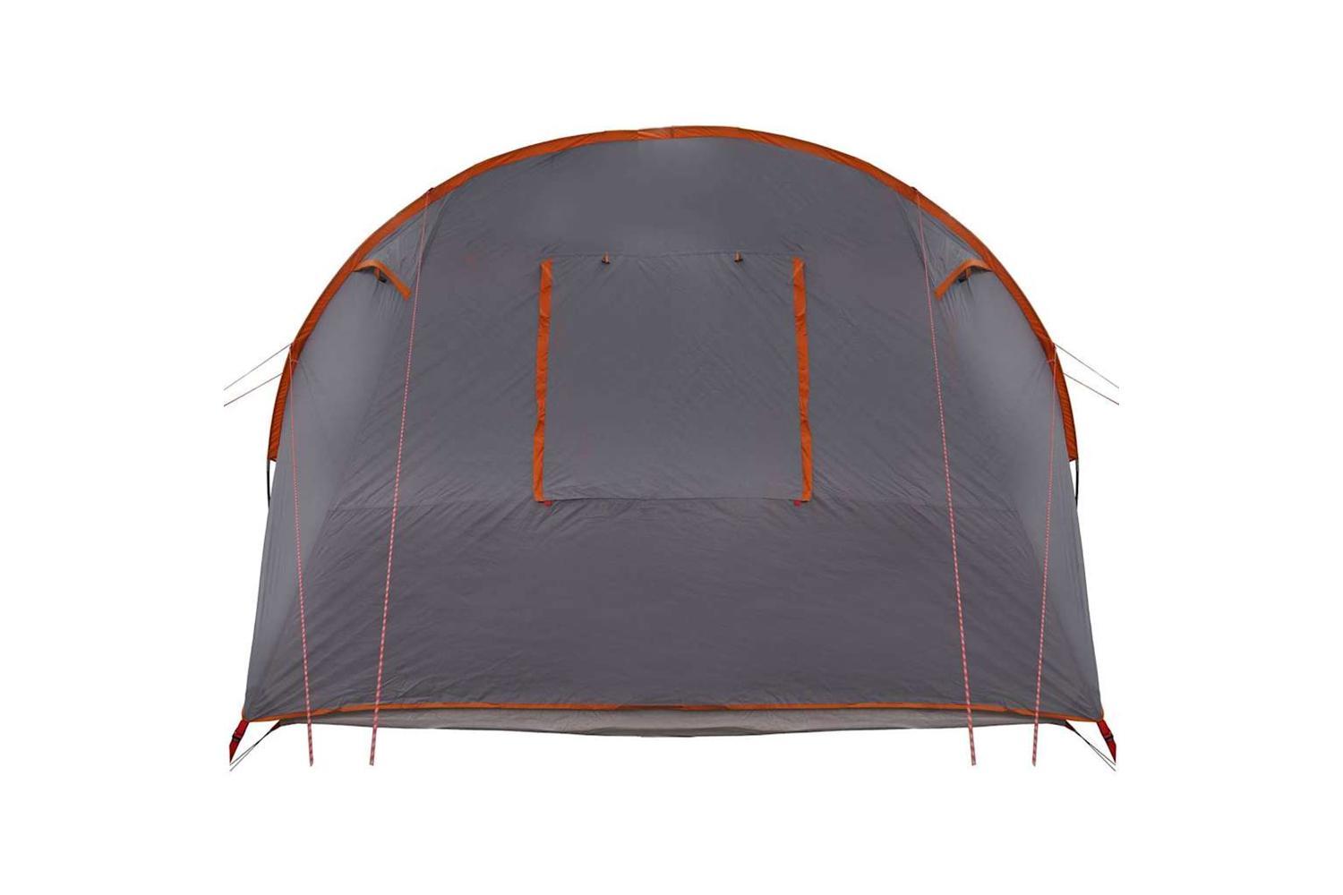 Vidaxl Tunnel Tent With Roof Grey And Orange 740 X 370 X 220 Cm-8