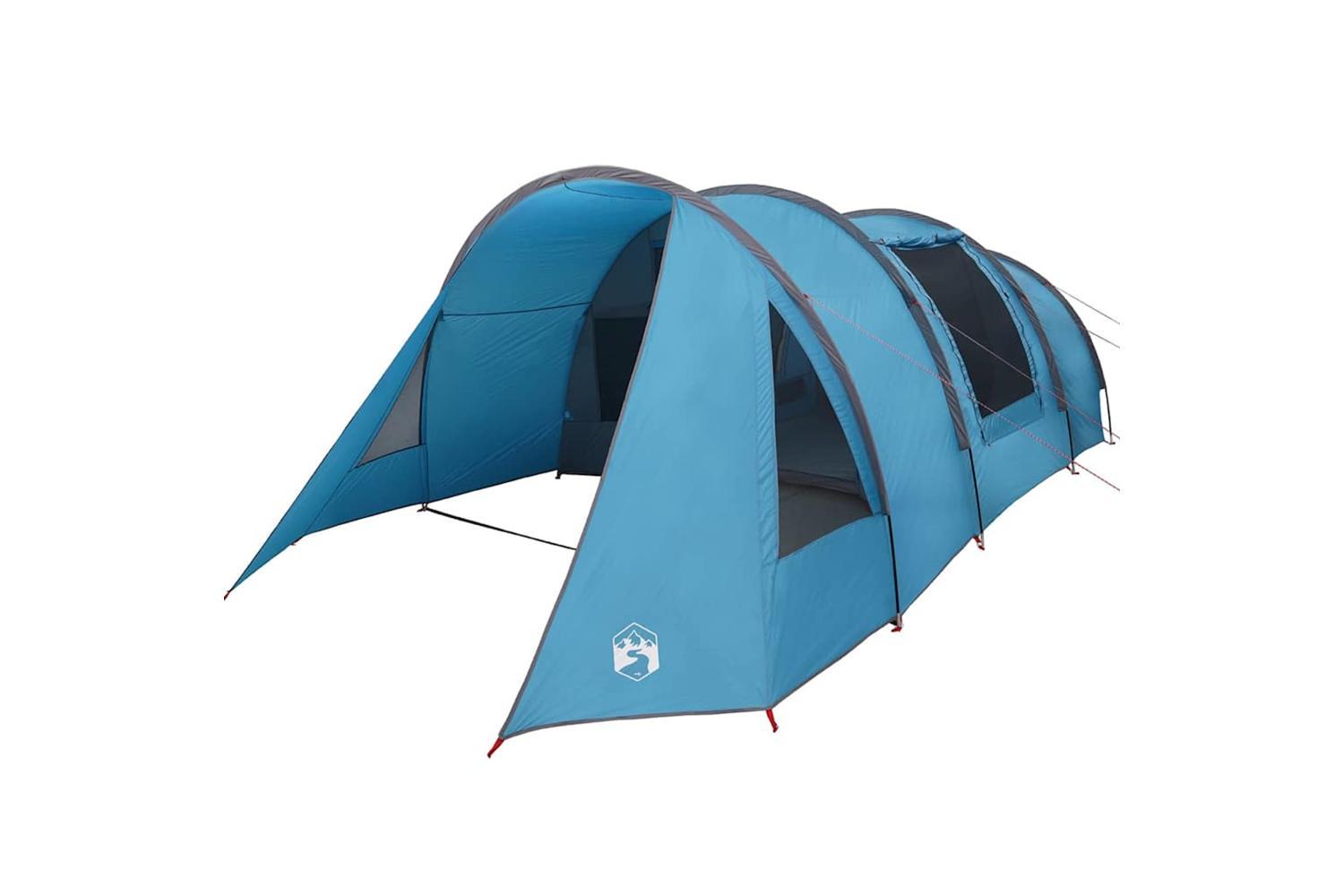 Vidaxl Tunnel Tent With Roof Blue And Grey 778 X 356 X 210 Cm-2