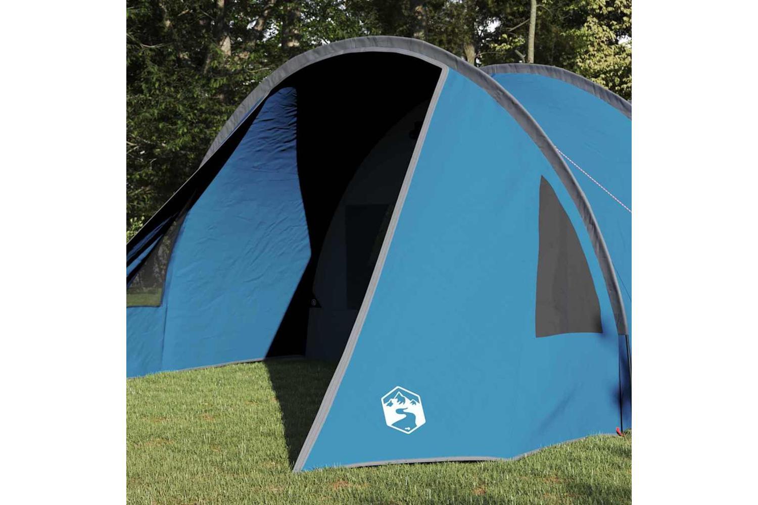 Vidaxl Tunnel Tent With Roof Blue And Grey 778 X 356 X 210 Cm-3