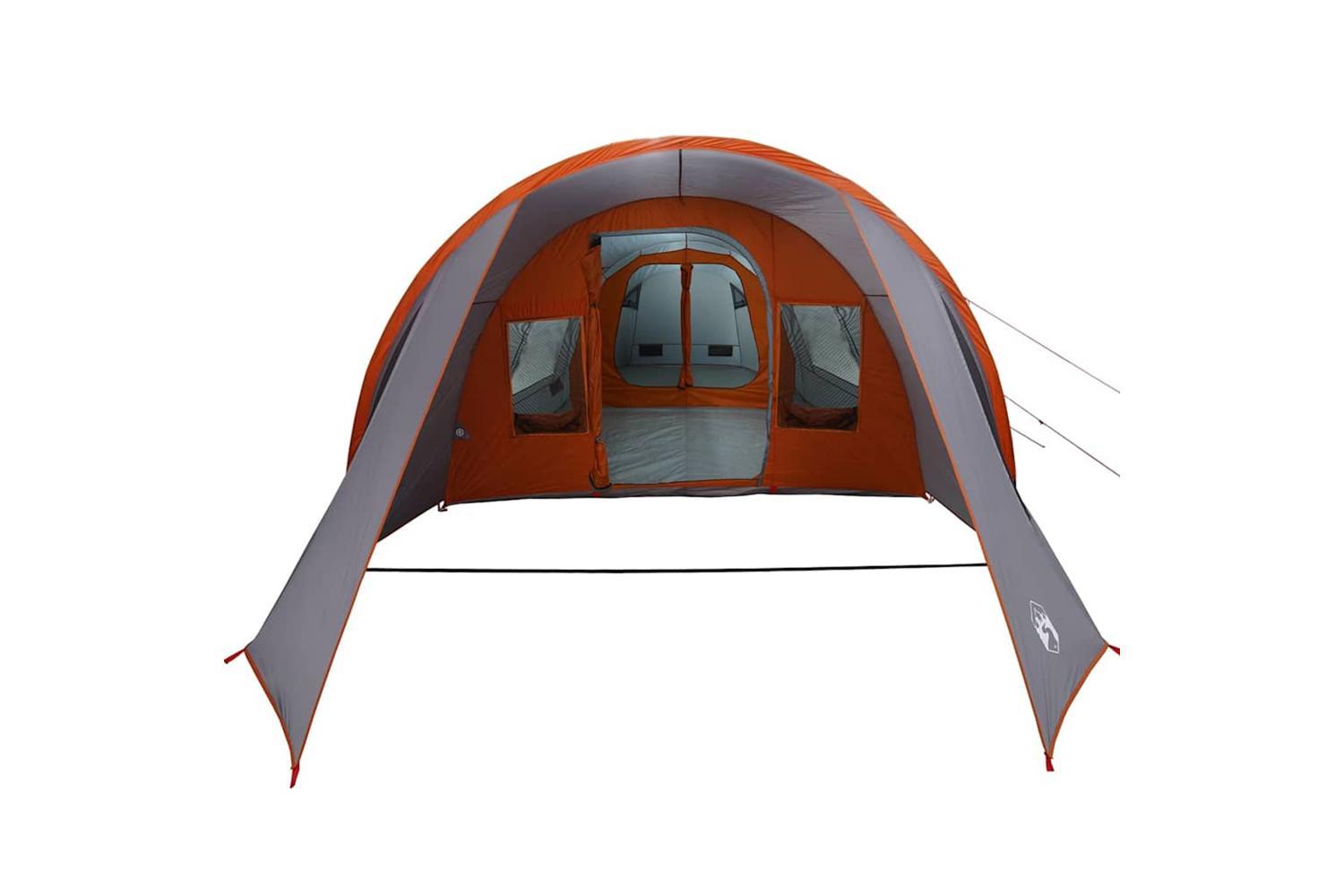 Vidaxl Tunnel Tent With Roof Grey And Orange 778 X 356 X 210 Cm-5
