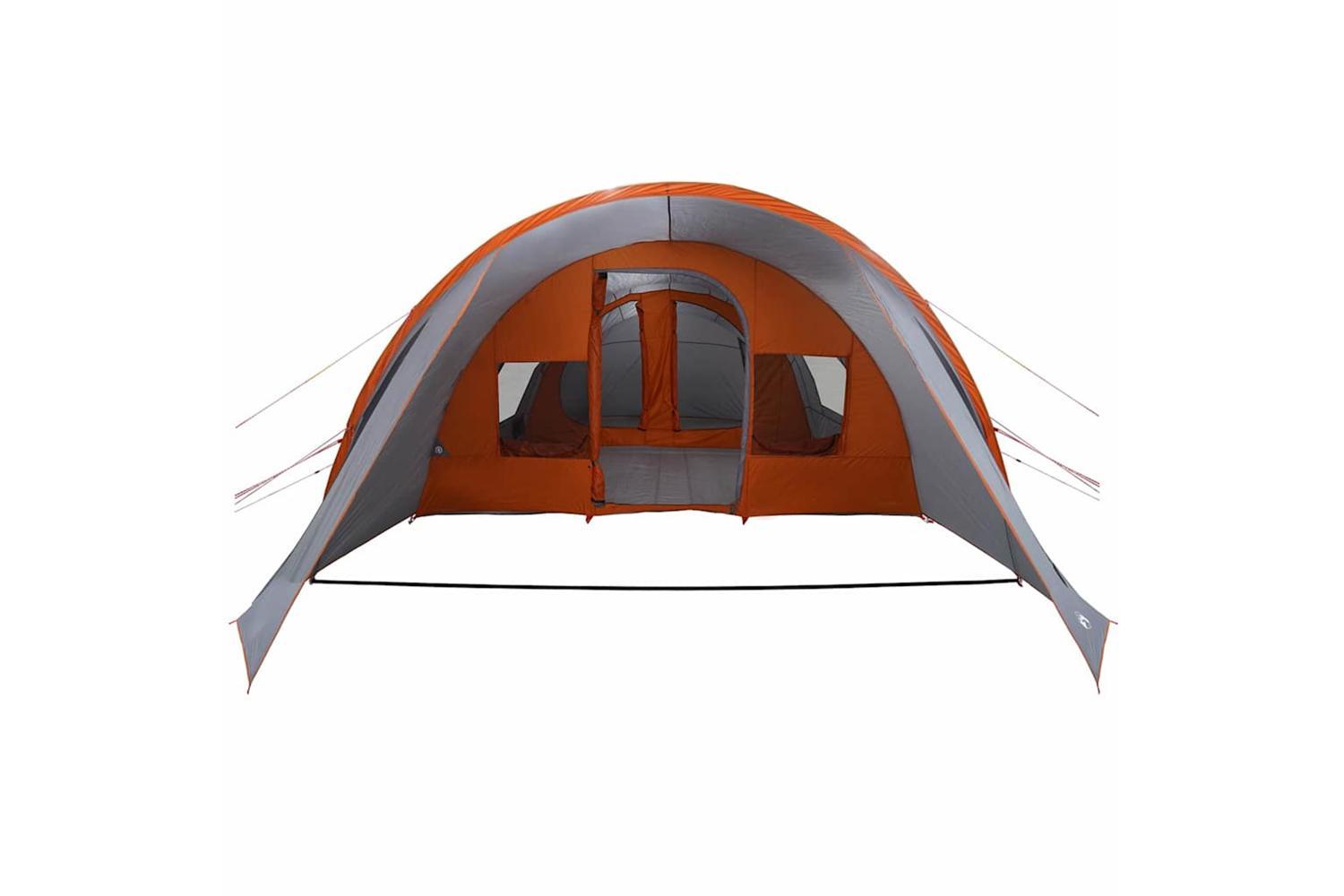 Vidaxl Tunnel Tent With Roof Grey And Orange 805 X 405 X 211 Cm-5
