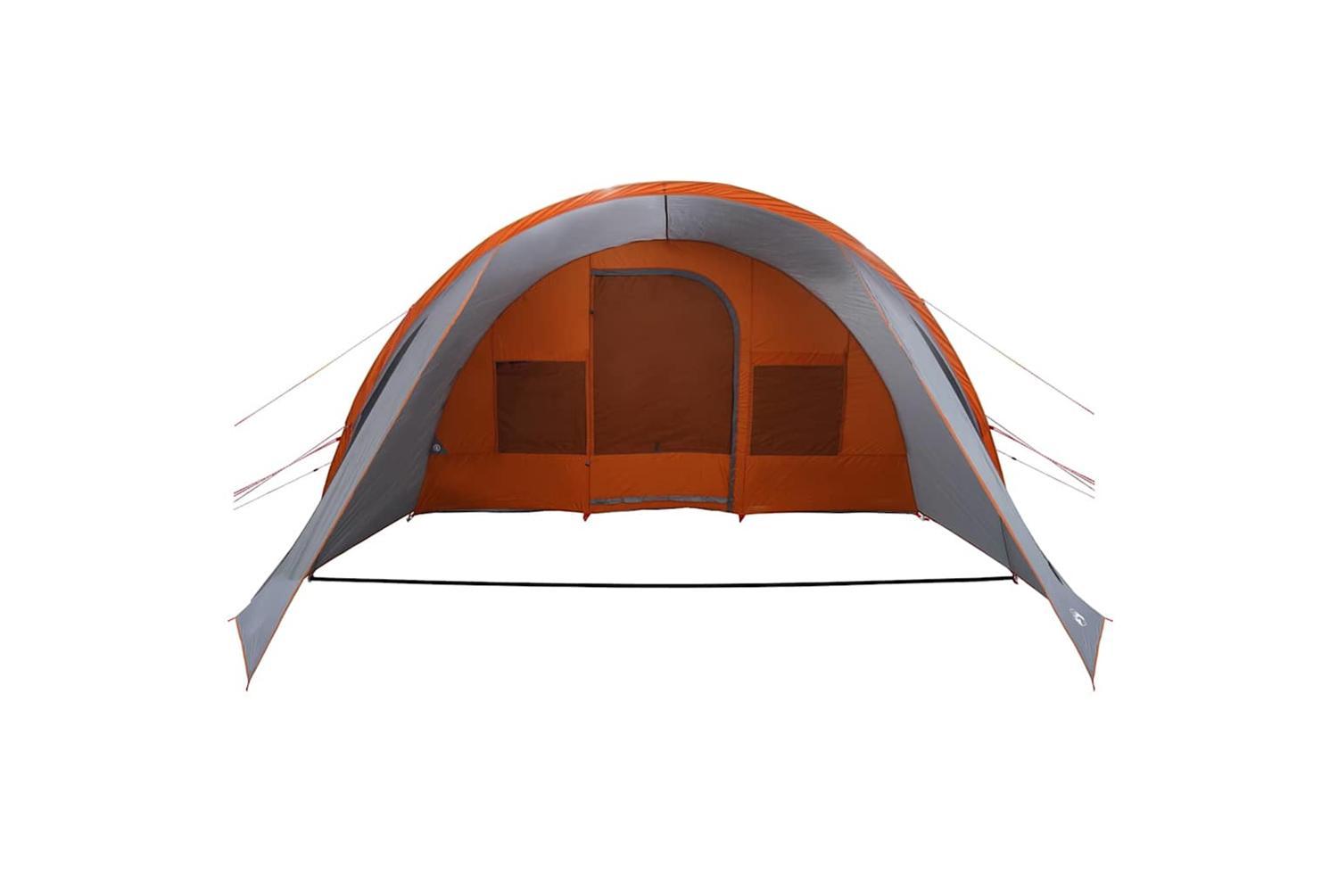 Vidaxl Tunnel Tent With Roof Grey And Orange 805 X 405 X 211 Cm-6