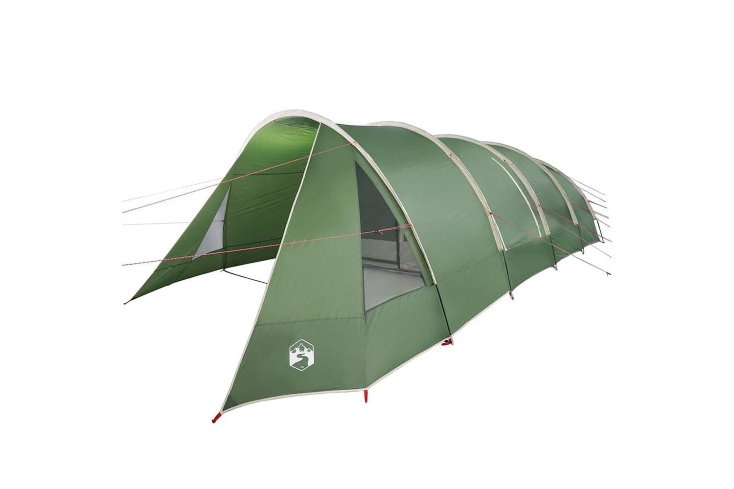 Vidaxl Tunnel Tent With Roof Green And White 890 X 470 X 220 Cm-4