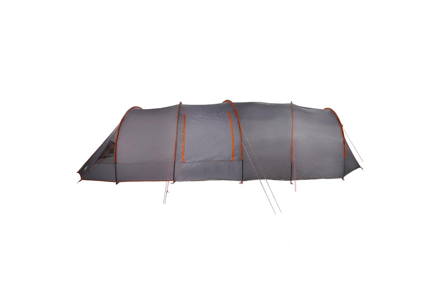 Vidaxl Tunnel Tent With Roof Grey And Orange 890 X 470 X 220 Cm-7