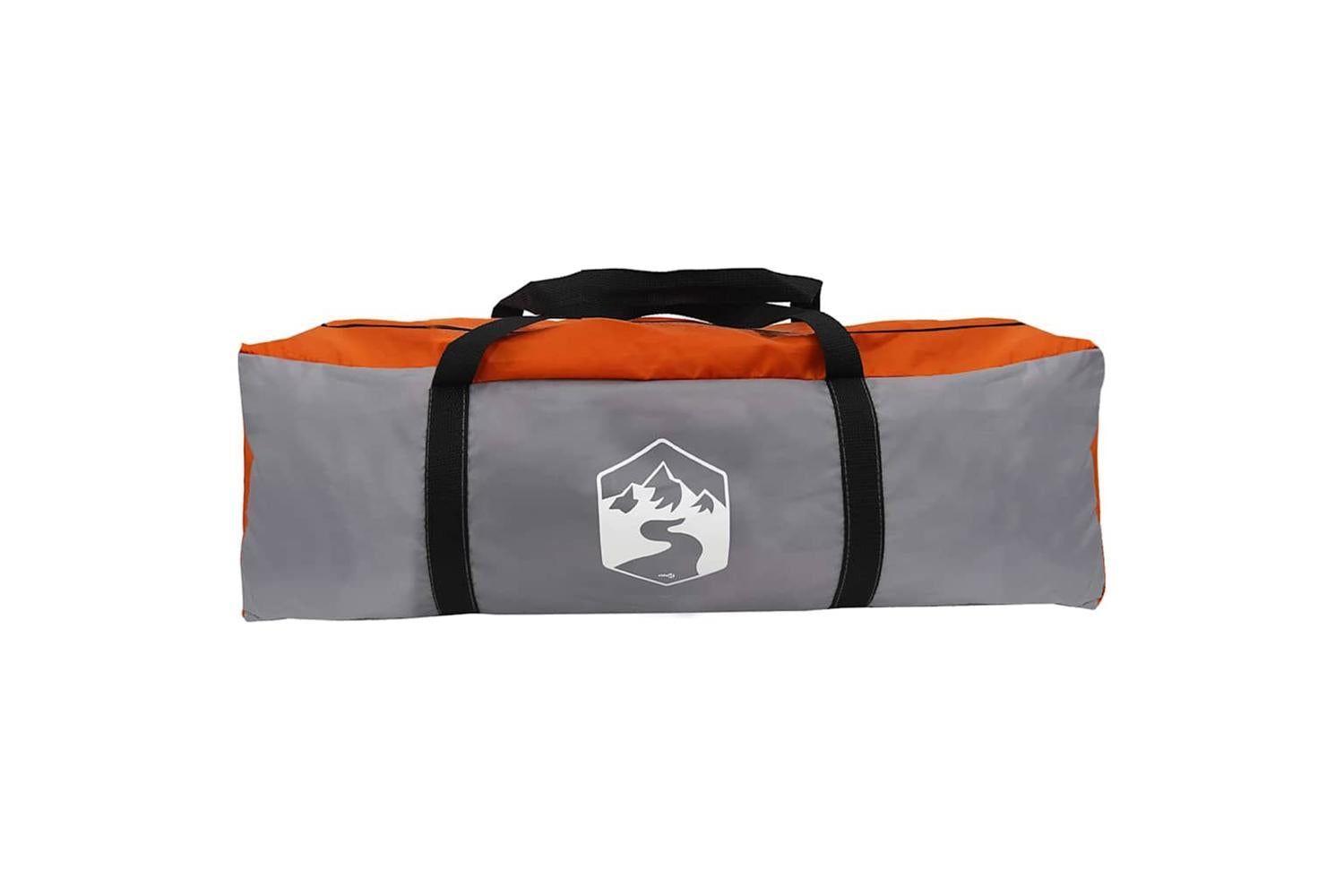 Vidaxl Tunnel Tent With Roof Grey And Orange 890 X 470 X 220 Cm-10