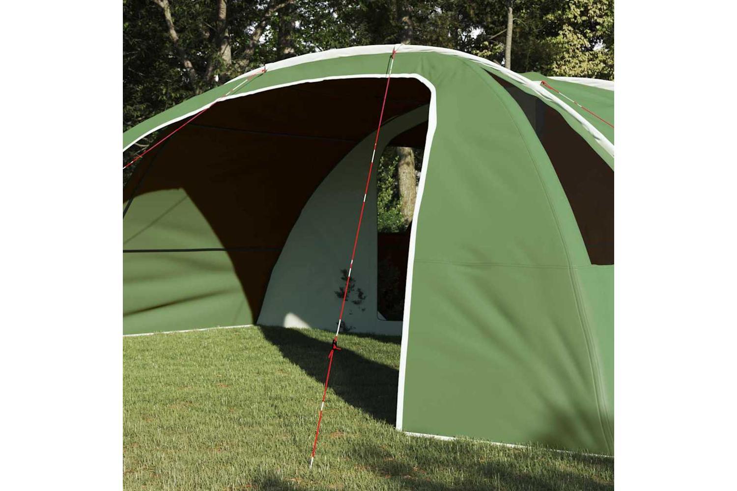 Vidaxl Tunnel Tent With Roof Green And White 700 X 590 X 215 Cm-3