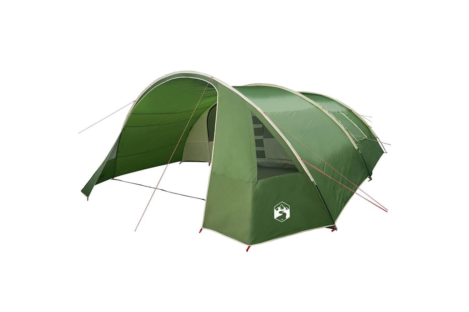 Vidaxl Tunnel Tent With Roof Green And White 700 X 590 X 215 Cm-4