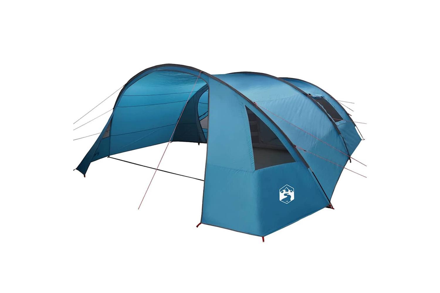 Vidaxl Tunnel Tent With Roof Blue And Grey 700 X 590 X 215 Cm-2