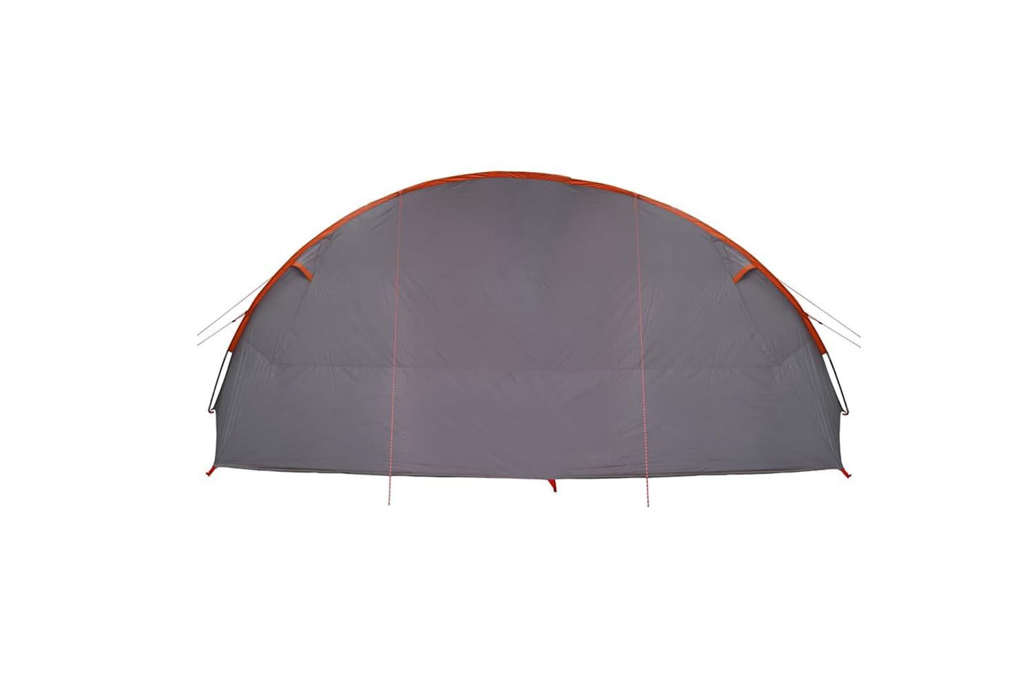 Vidaxl Tunnel Tent With Roof Grey And Orange 700 X 590 X 215 Cm-8