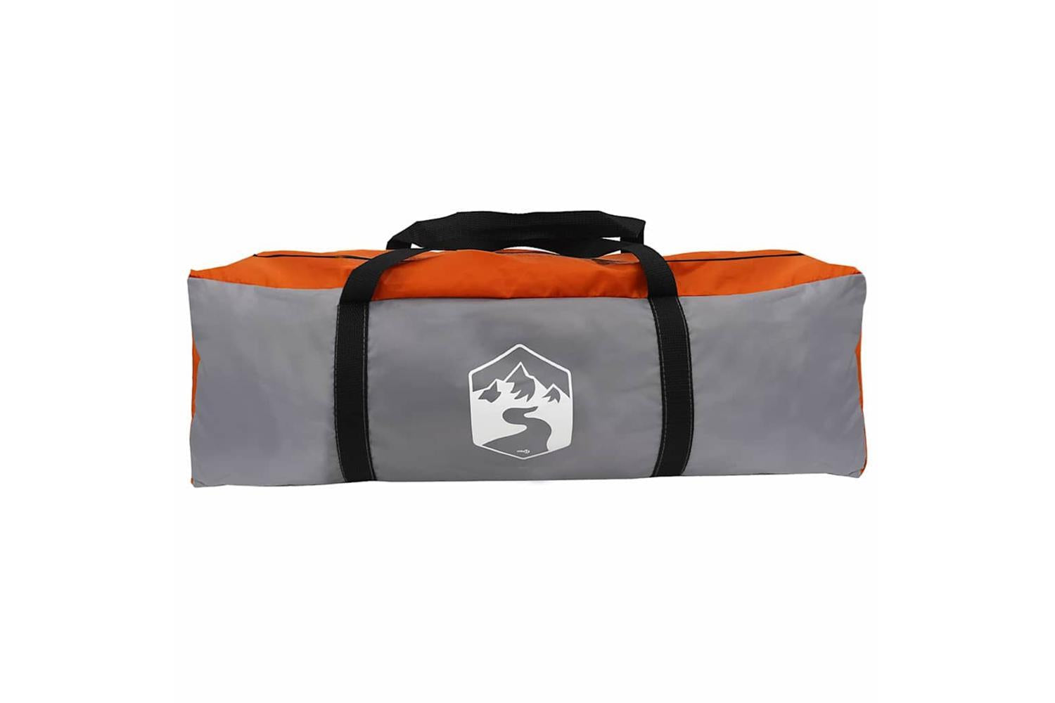 Vidaxl Tunnel Tent With Roof Grey And Orange 700 X 590 X 215 Cm-10