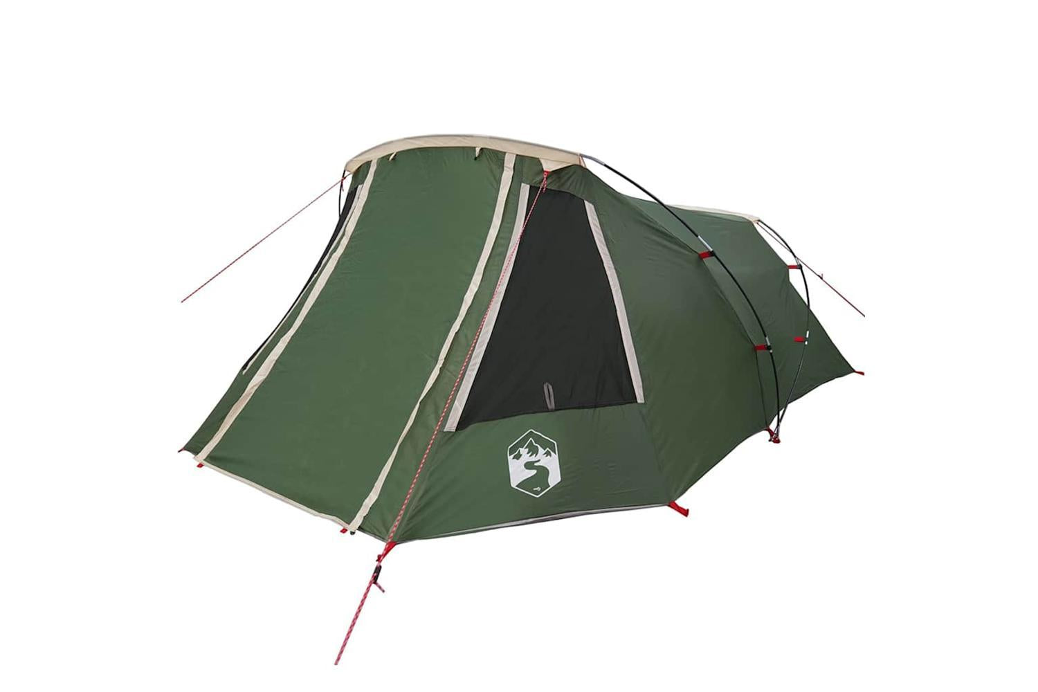 Vidaxl Tunnel Tent With Roof Green And White 328 X 228 X 115 Cm-4