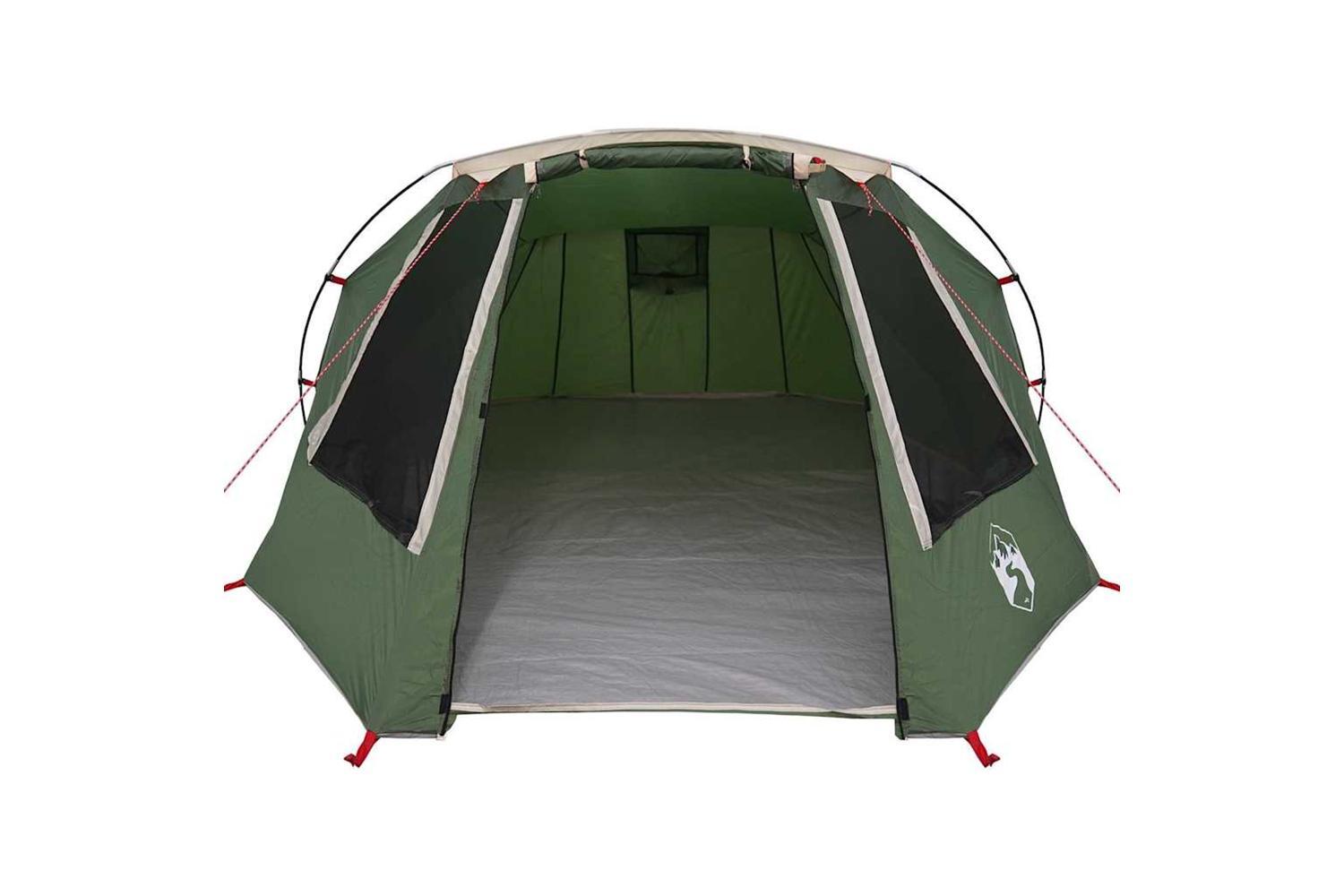 Vidaxl Tunnel Tent With Roof Green And White 328 X 228 X 115 Cm-5