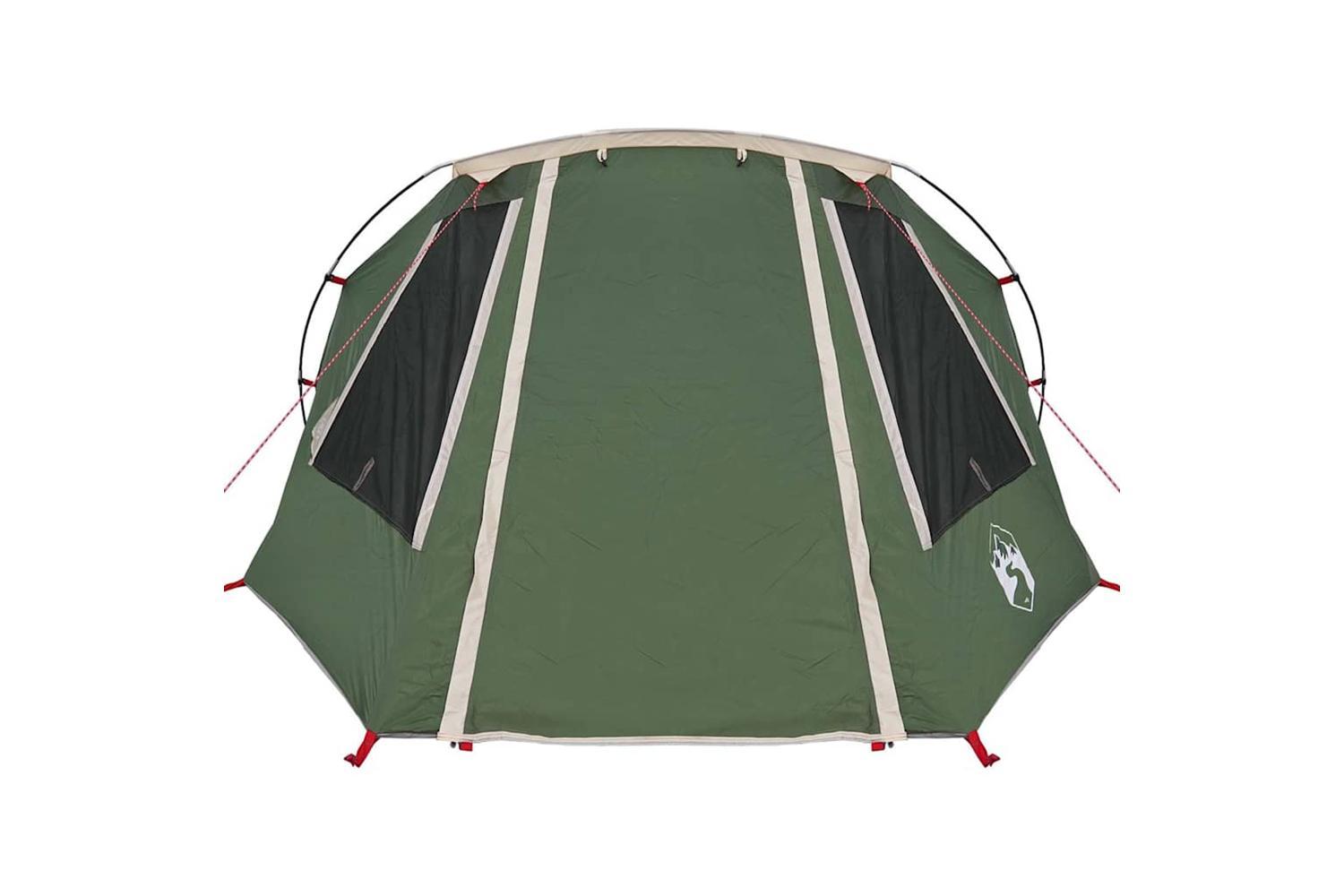 Vidaxl Tunnel Tent With Roof Green And White 328 X 228 X 115 Cm-6