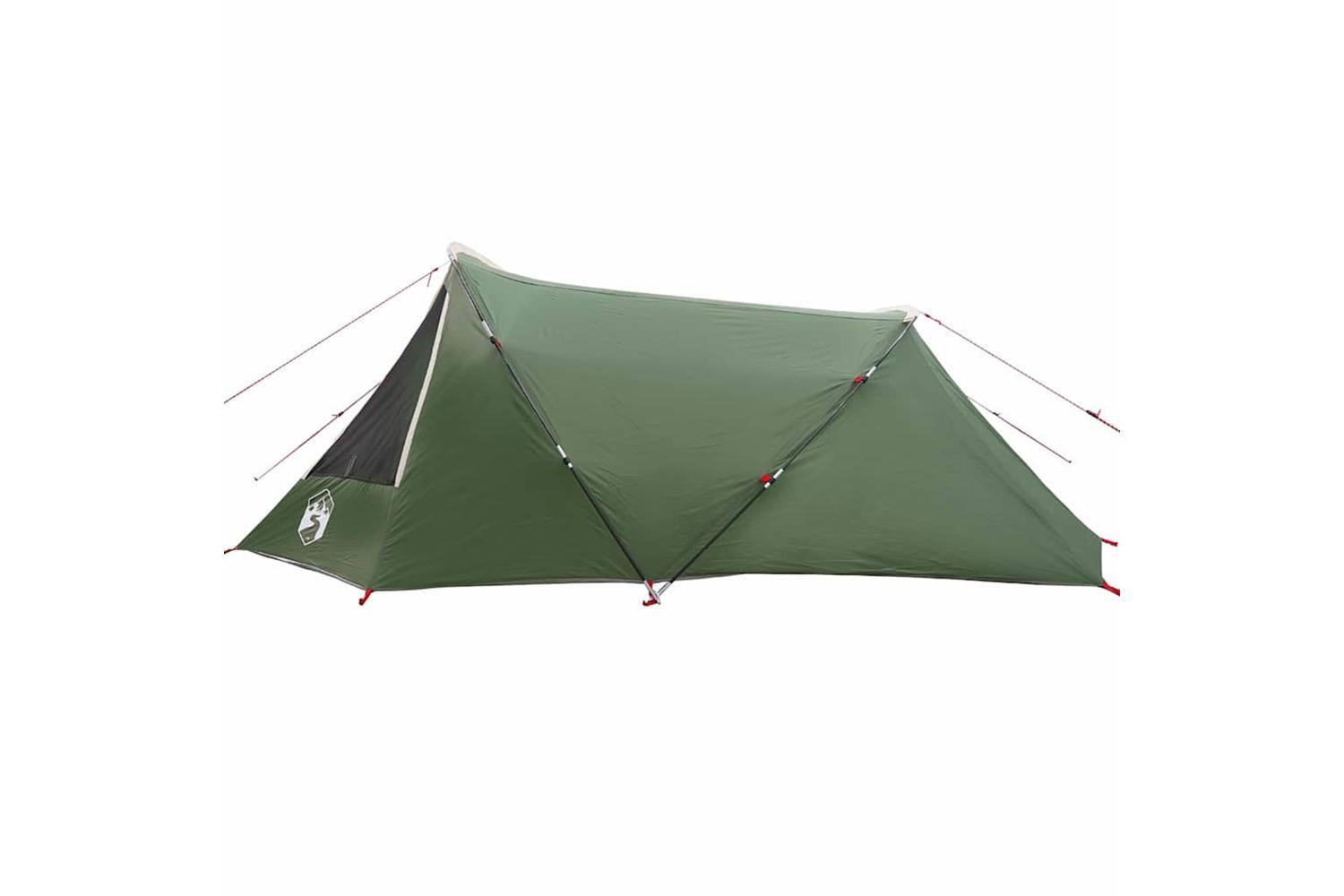 Vidaxl Tunnel Tent With Roof Green And White 328 X 228 X 115 Cm-7