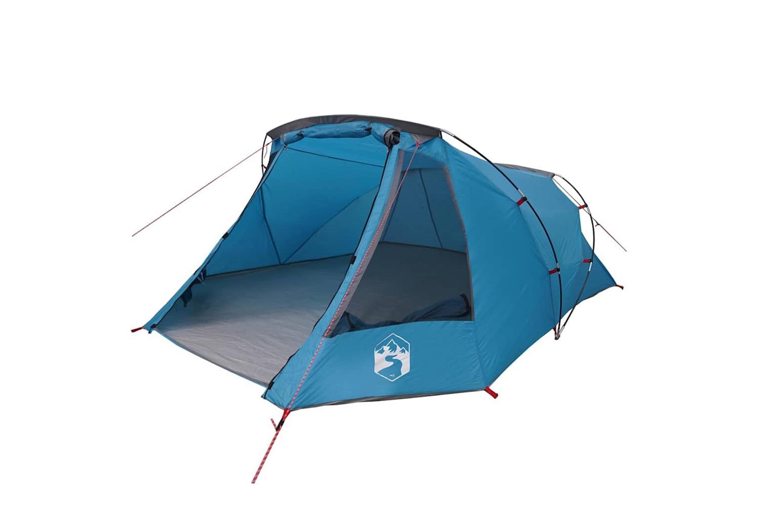 Vidaxl Tunnel Tent With Roof Blue And Grey 328 X 228 X 115 Cm-2