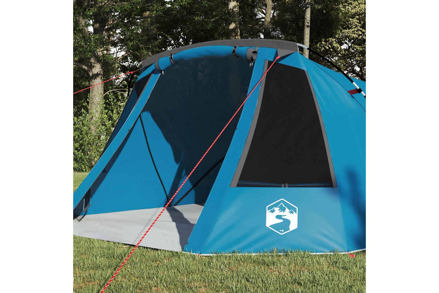 Vidaxl Tunnel Tent With Roof Blue And Grey 328 X 228 X 115 Cm-3