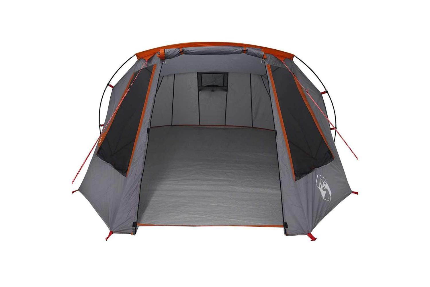 Vidaxl Tunnel Tent With Roof Grey And Orange 328 X 228 X 115 Cm-5