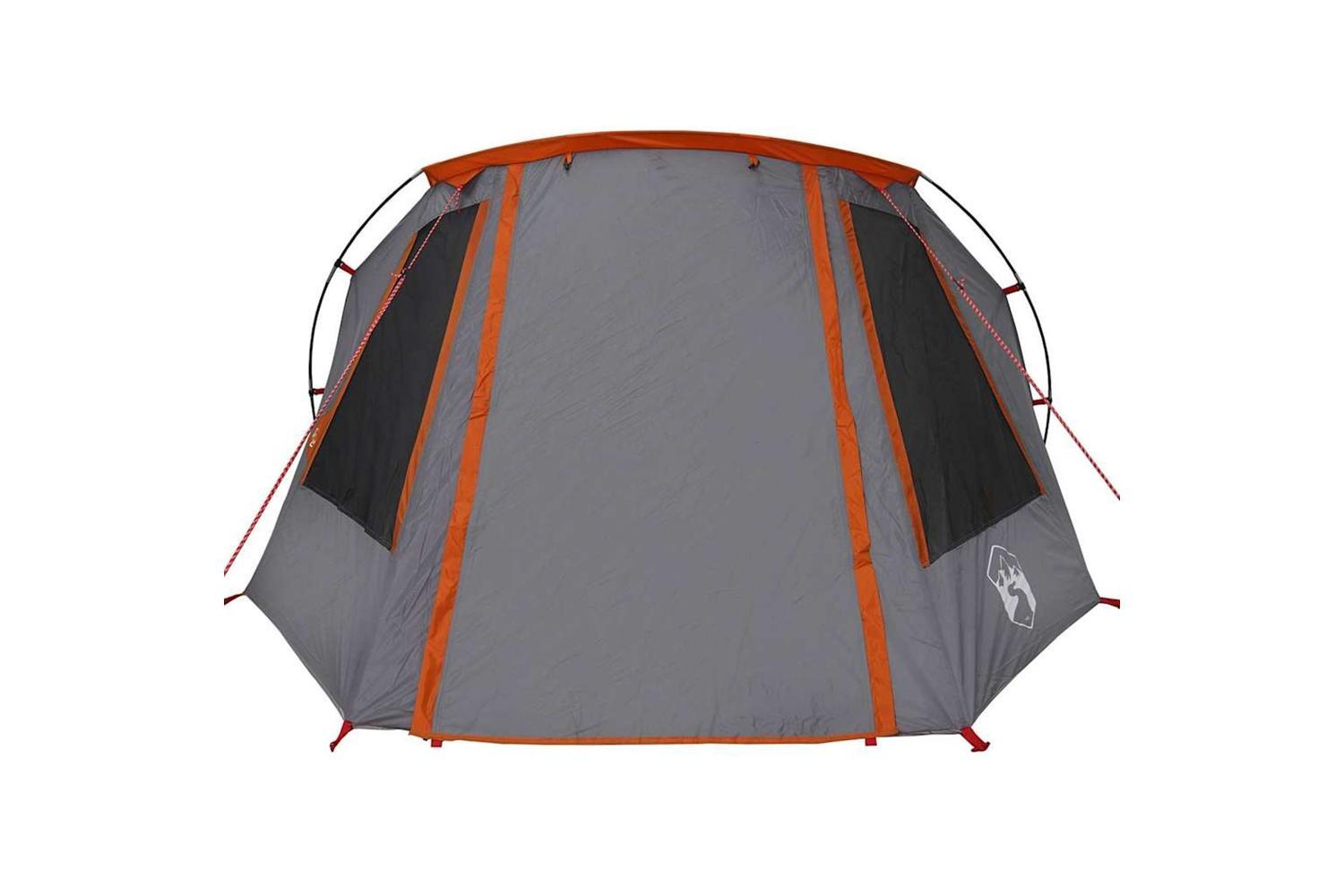 Vidaxl Tunnel Tent With Roof Grey And Orange 328 X 228 X 115 Cm-6
