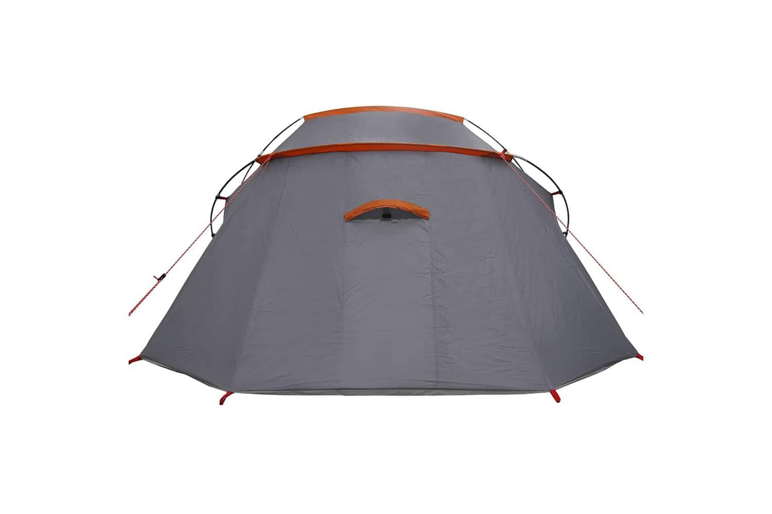 Vidaxl Tunnel Tent With Roof Grey And Orange 328 X 228 X 115 Cm-8