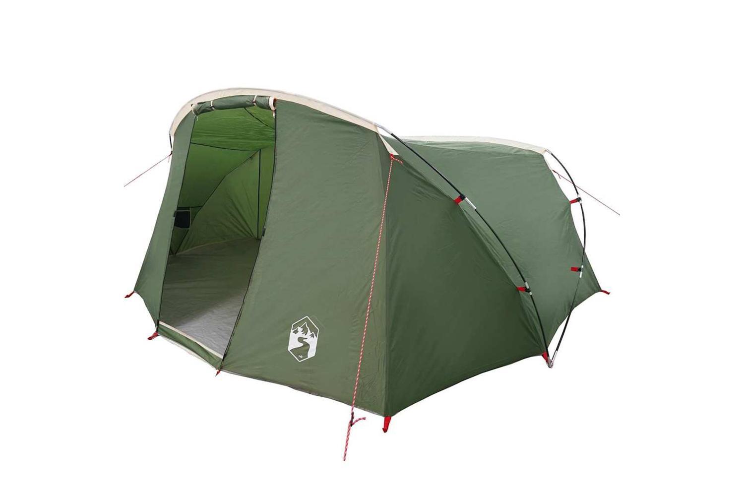 Vidaxl Tunnel Tent With Roof Green And White 318 X 275 X 140 Cm-2