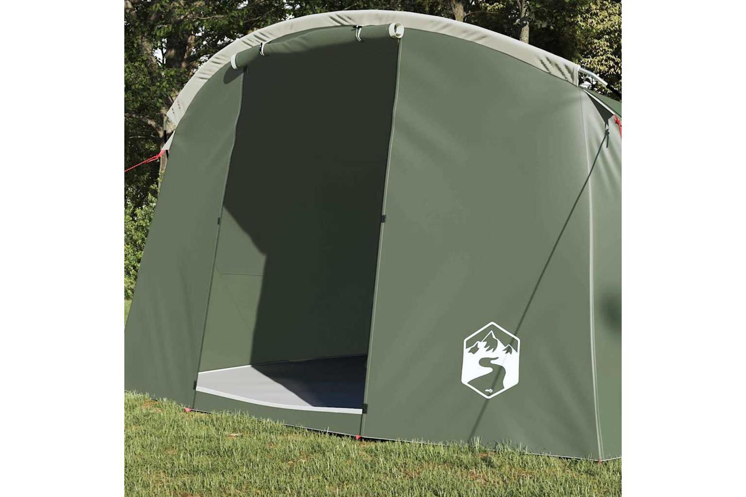 Vidaxl Tunnel Tent With Roof Green And White 318 X 275 X 140 Cm-3