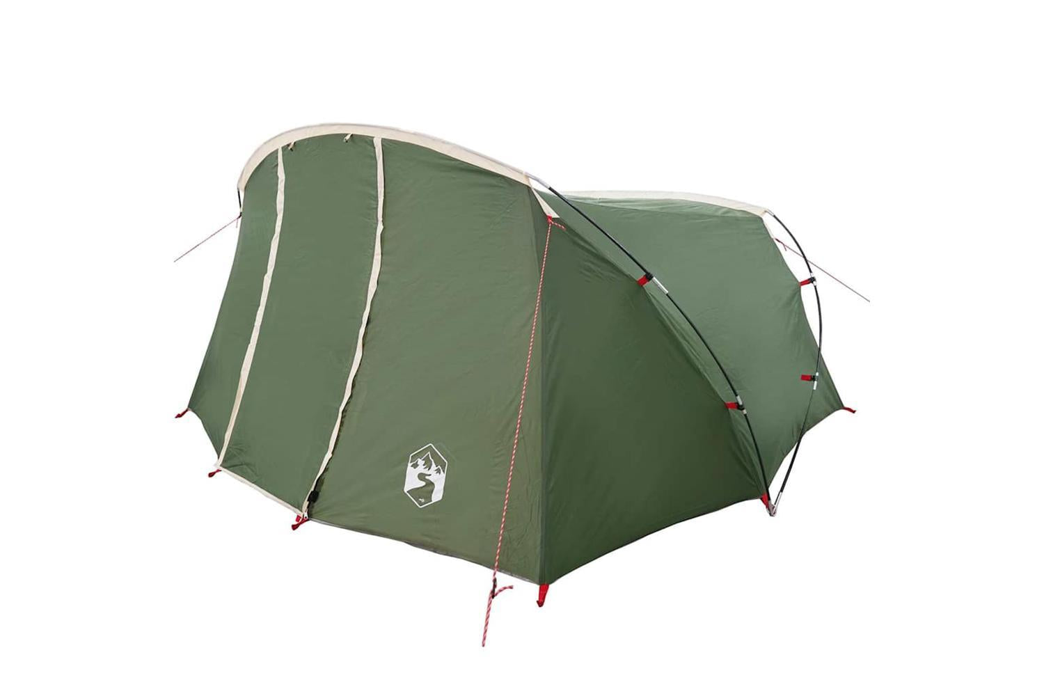Vidaxl Tunnel Tent With Roof Green And White 318 X 275 X 140 Cm-4