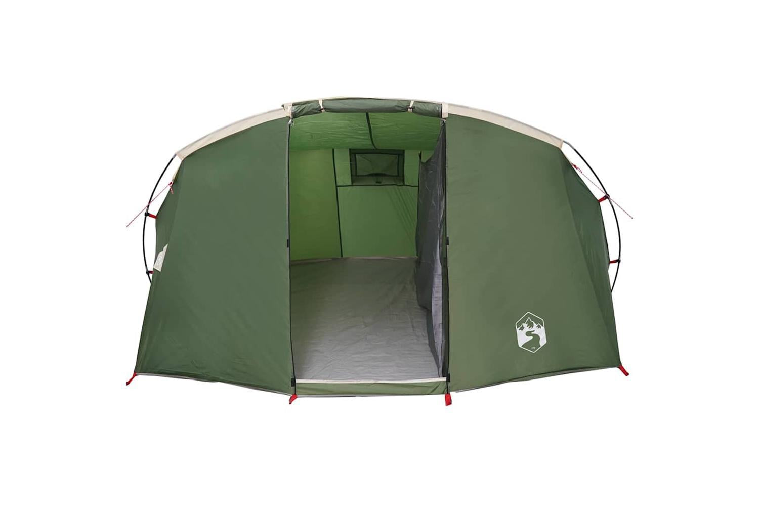 Vidaxl Tunnel Tent With Roof Green And White 318 X 275 X 140 Cm-5