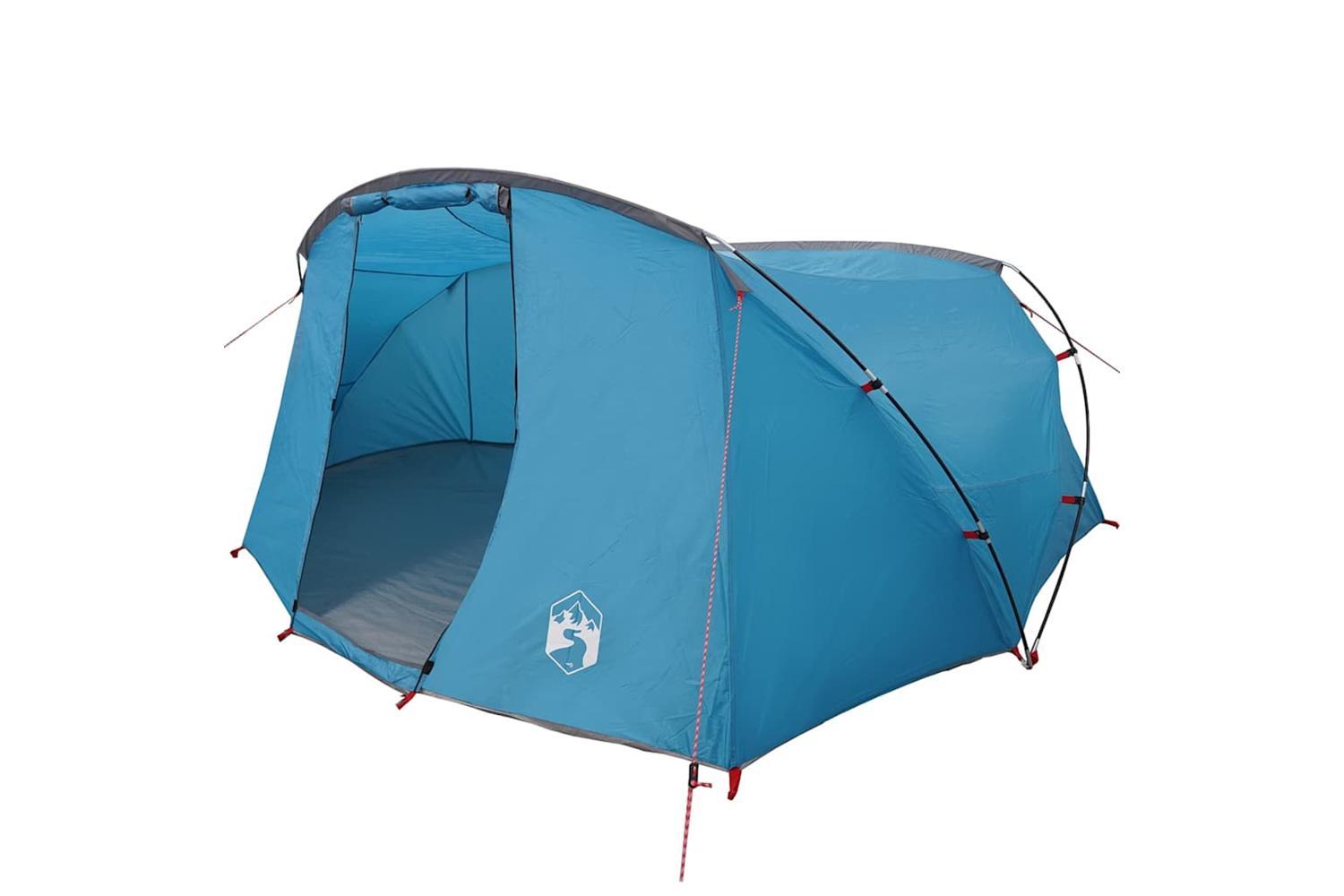Vidaxl Tunnel Tent With Roof Blue And Grey 318 X 275 X 140 Cm-2