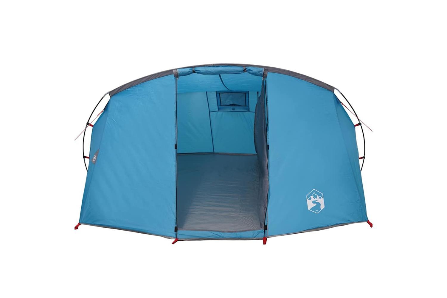 Vidaxl Tunnel Tent With Roof Blue And Grey 318 X 275 X 140 Cm-5