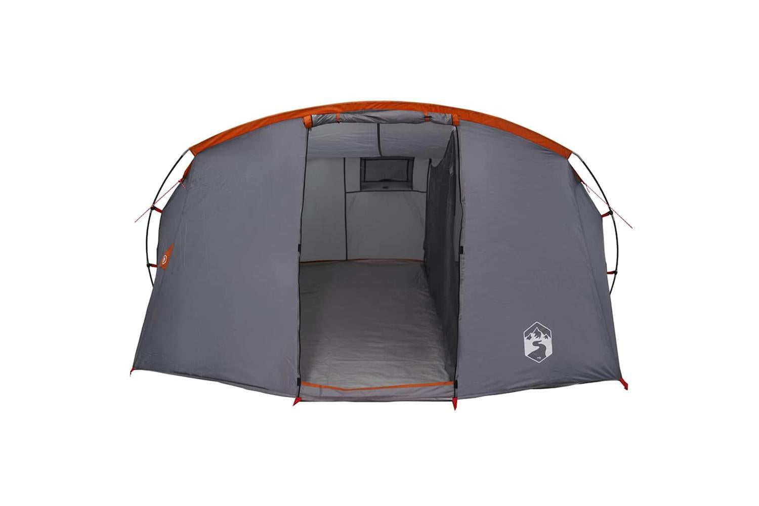 Vidaxl Tunnel Tent With Roof Grey And Orange 318 X 275 X 140 Cm-5