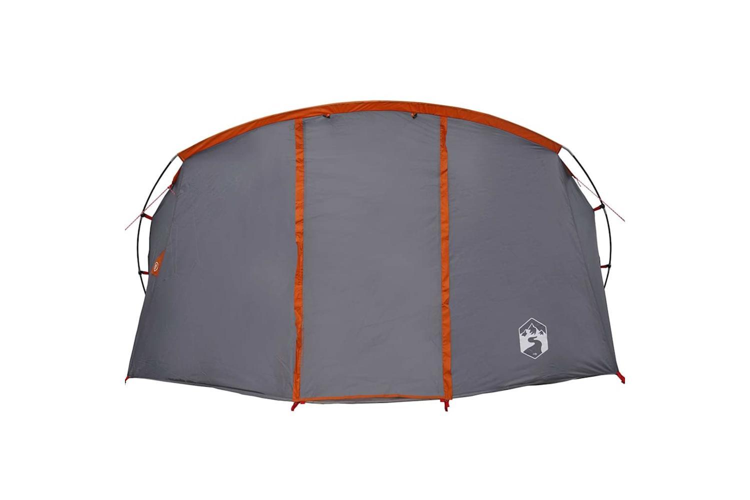 Vidaxl Tunnel Tent With Roof Grey And Orange 318 X 275 X 140 Cm-6
