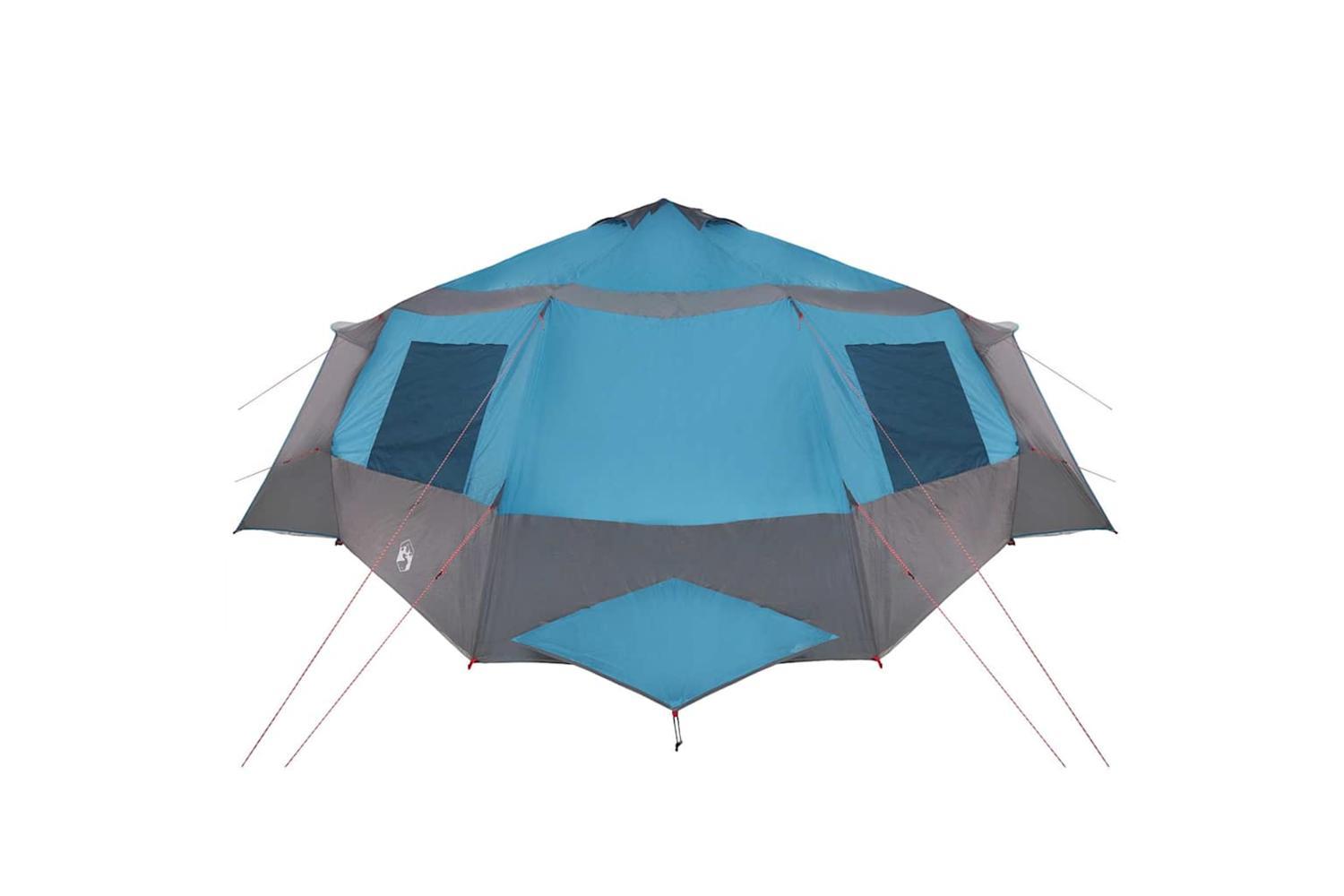 Vidaxl Cabin Tent With Roof Blue And Grey 500 X 500 X 294 Cm-6