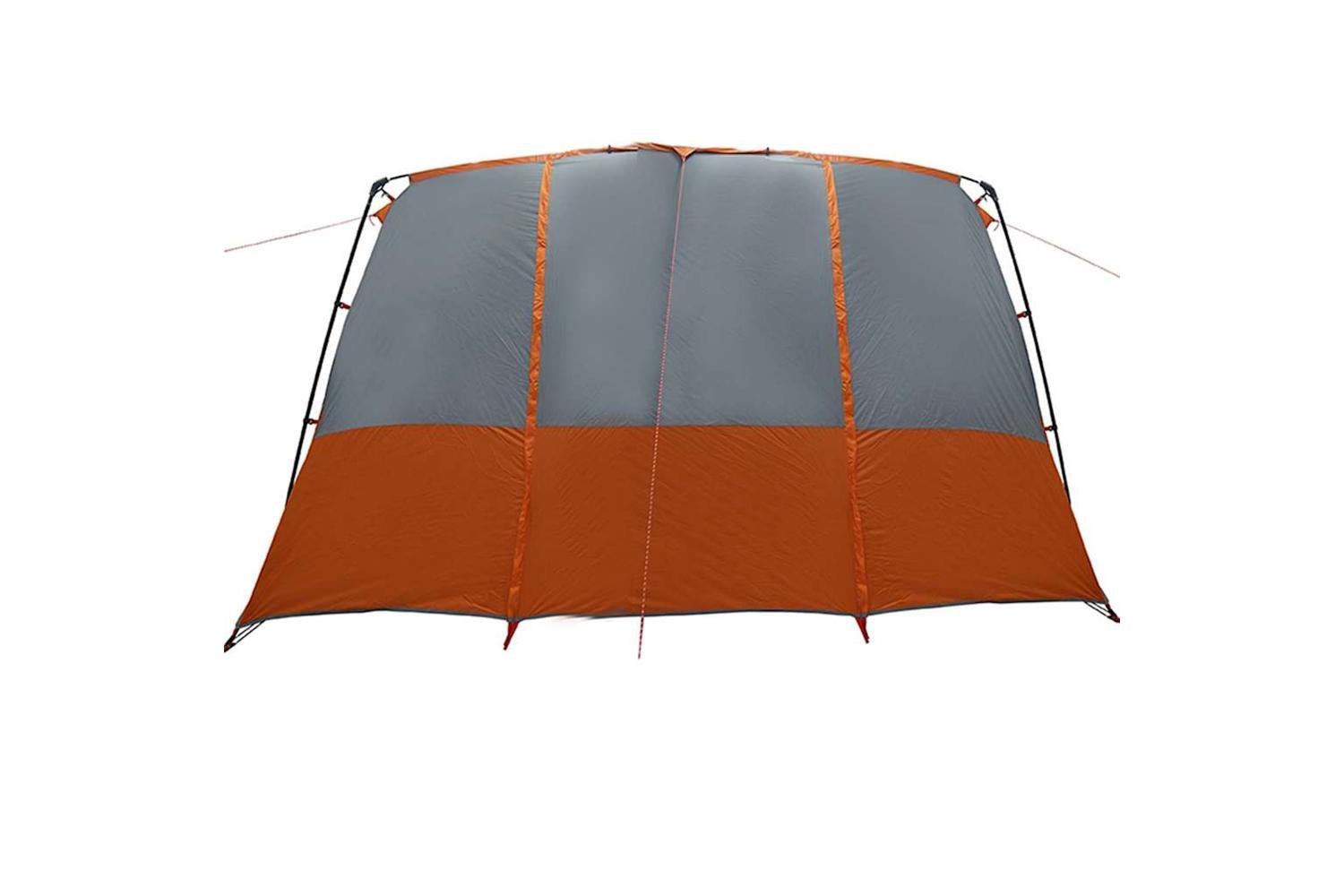 Vidaxl Family Tent With Roof Grey And Orange 760 X 645 X 230 Cm-6