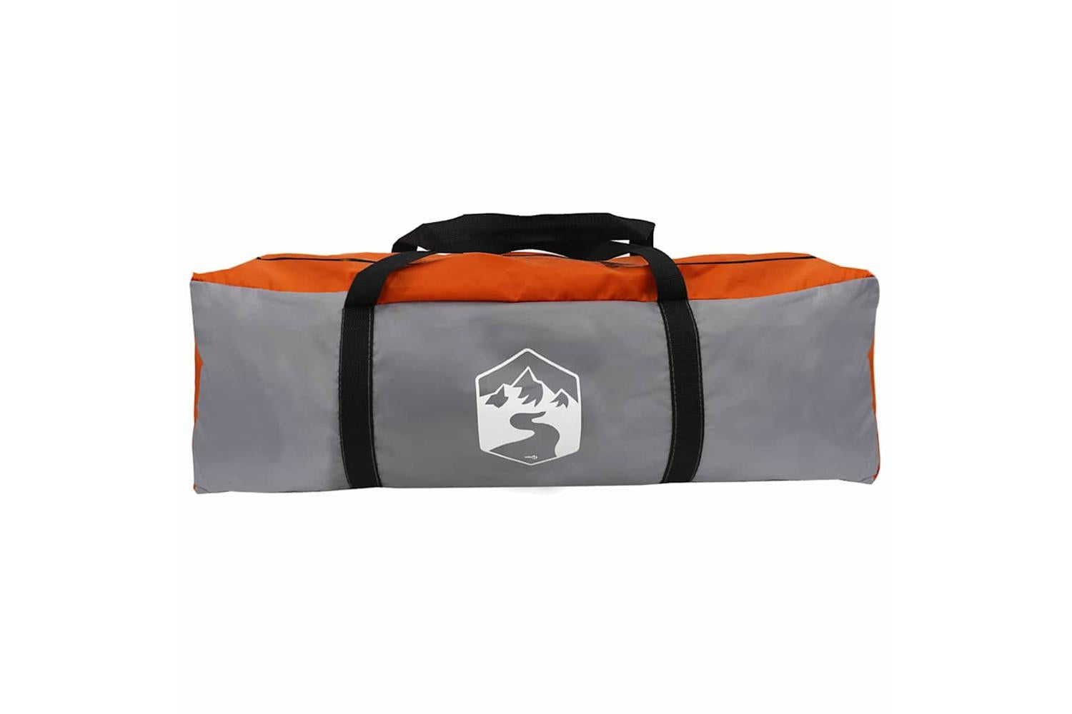 Vidaxl Family Tent With Roof Grey And Orange 760 X 645 X 230 Cm-8